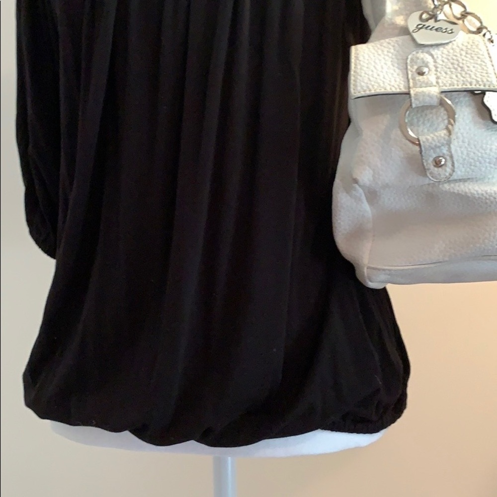 Cielo Black Pleated Top Medium - image 8